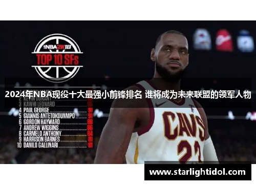 2024年NBA现役十大最强小前锋排名 谁将成为未来联盟的领军人物